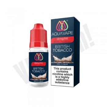 AQUA VAPE 50/50 - British Tobacco -  10ml